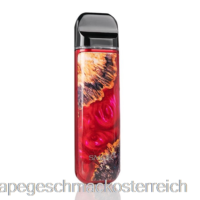 Smok Novo 2 25 W Pod-System, Rot, Stabilisierender Holz-Vape-Geschmack